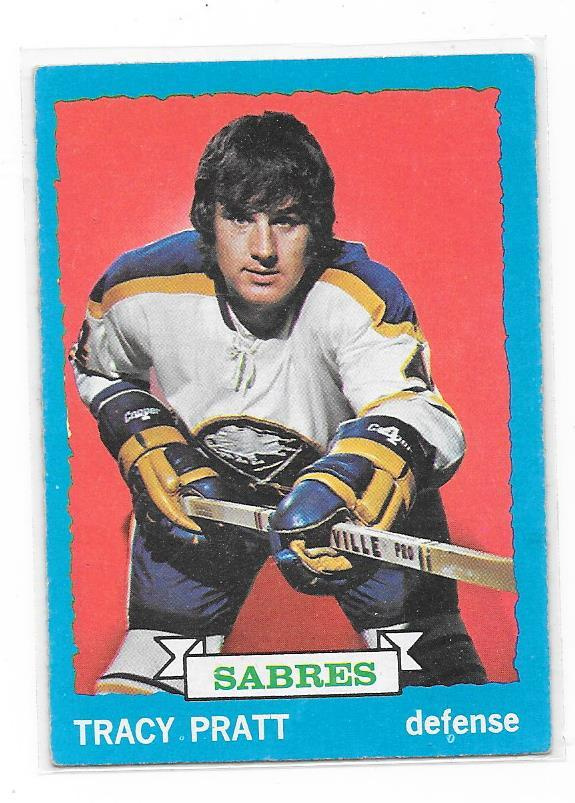 1973-74 Topps #54 Tracy Pratt Buffalo Sabres