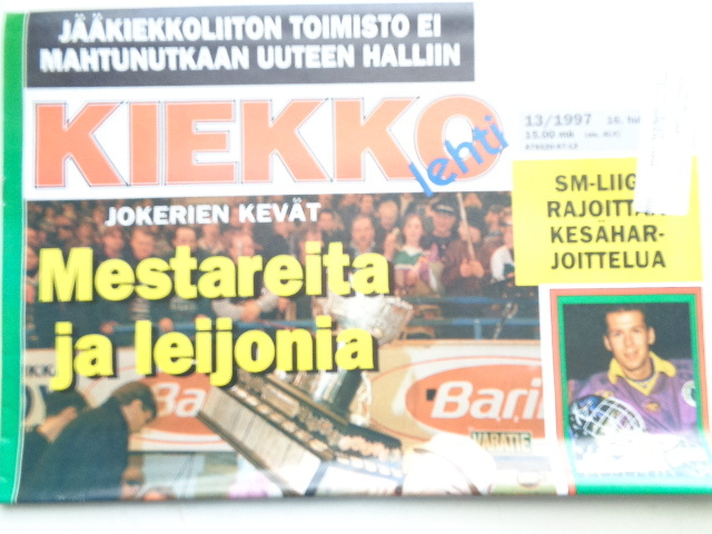 Kiekkolehti Nro 13/1997 (14.1)