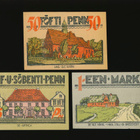 Saksa Notgeld 50, 75 Pfg, 1 Mark, Bredstedt 1921 - pikkukuva 1
