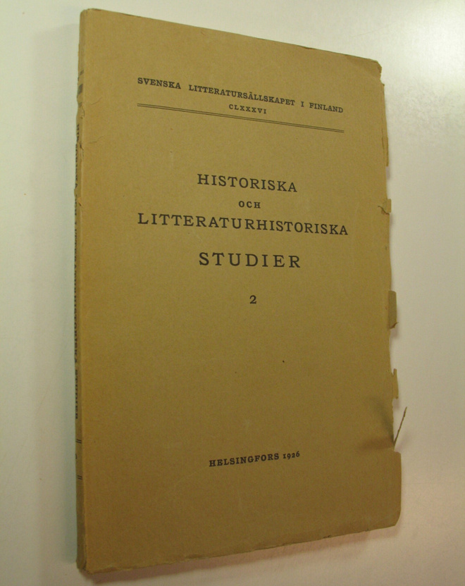 Historiska och litteraturhistoriska studier 2