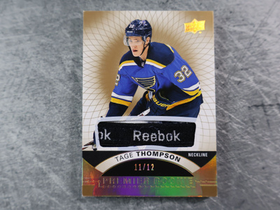Tage Thompson 2017-18 Premier Neckline /12