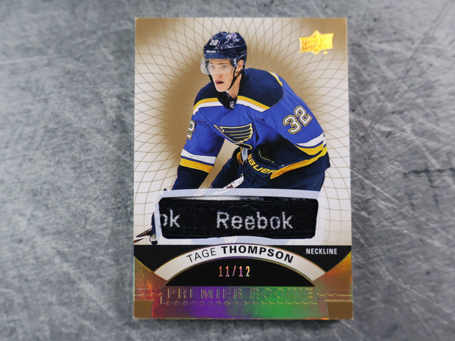 Tage Thompson 2017-18 Premier Neckline /12