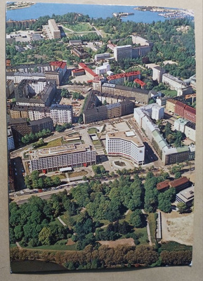 Helsinki, osa Töölöä ilmakuvassa, ei p.
