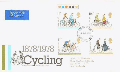 polkupyörilyä - Englanti Mi 773-6 FDC