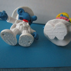 Vintage Schleich Smurffi figuurit, hääpari - pikkukuva 5