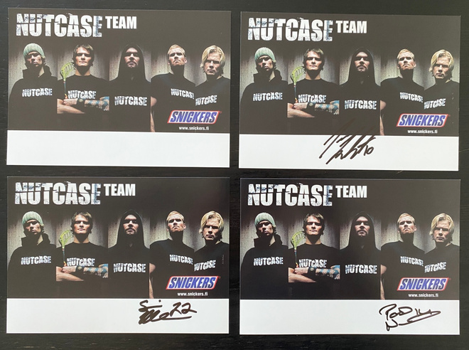 Snickers Nutcase Team kortti Karalahti Nielikäinen Helenius