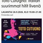 Pääsylippu Toto Cutugno /Italian suurimmat hitit 26.9- 26 - pikkukuva 1