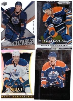 4 x EDMONTON OILERS Rookie ym. Kortteja Hienoista Sarjoista