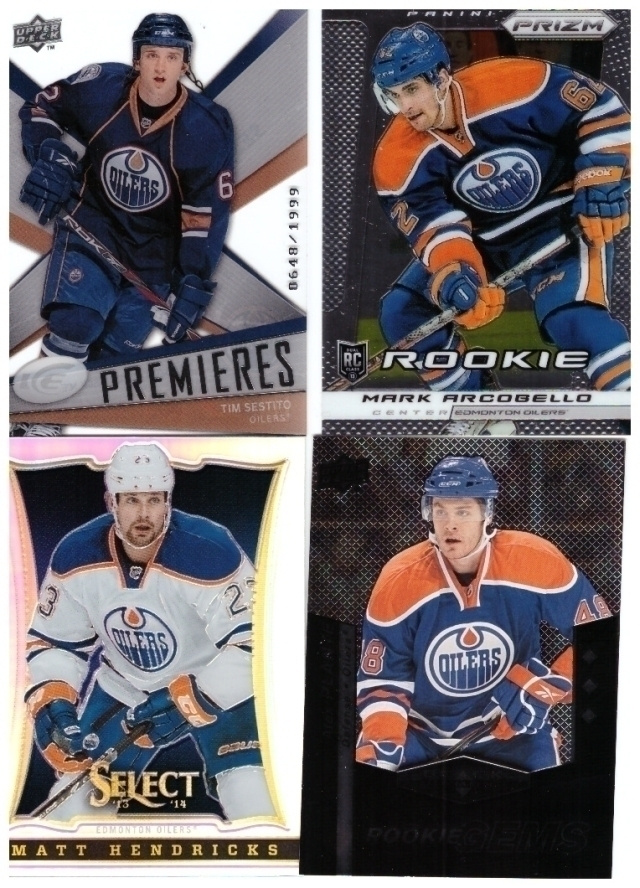 4 x EDMONTON OILERS Rookie ym. Kortteja Hienoista Sarjoista