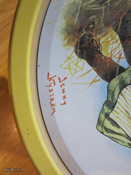 VINTAGE VANHA PELTIPURKKI JENNY NYSTRÖM