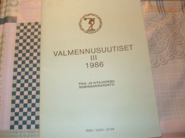 Sul Valmennusuutiset  lll v,1986
