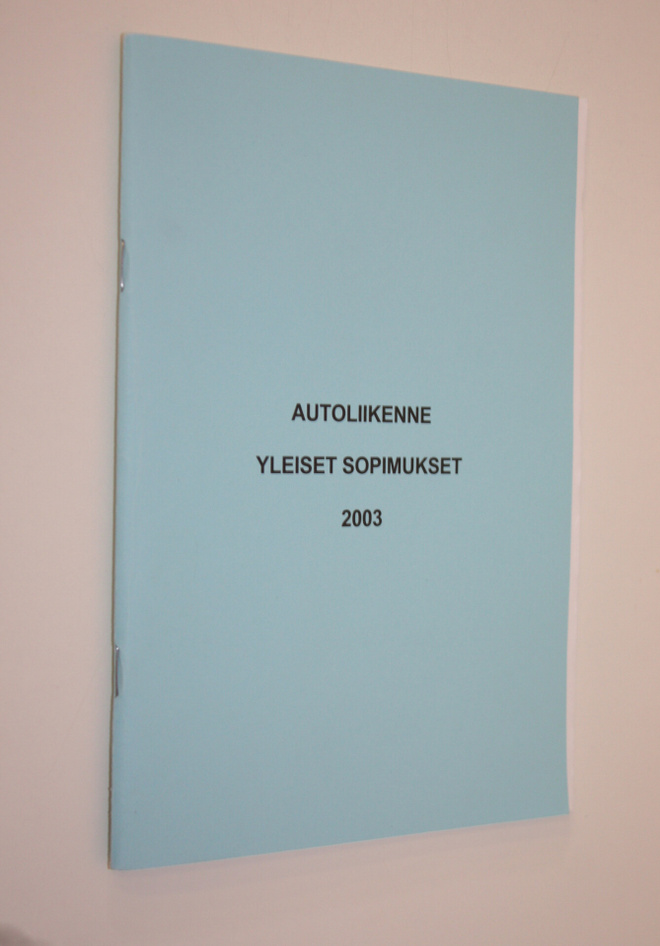 Autoliikenne yleiset sopimukset 2003