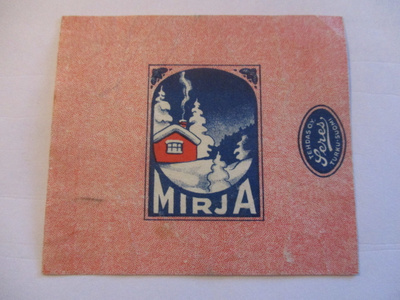 VANHA KARAMELLIPAPERI - MIRJA TEHDAS OY TURKU (AB11)