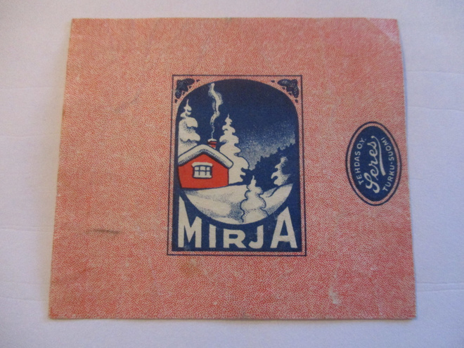 VANHA KARAMELLIPAPERI - MIRJA TEHDAS OY TURKU (AB11)