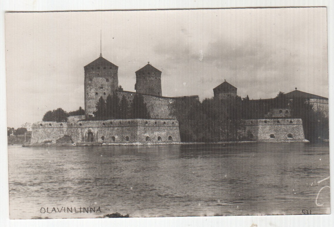 Olavinlinna savonlinna valokuvakortti.