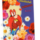 °°ONNITTELUT KUKKASTEN KERA!°° -KORTTI /PALETTI,Viiksi-Vallu - pikkukuva 1
