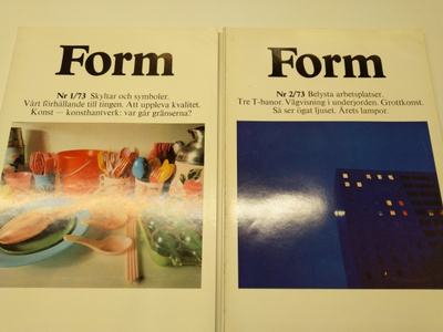FORM 1973 vuosikerta 8 lehteä