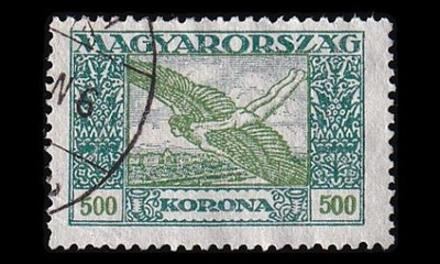 Unkari 384 o Lentoposti 500 Kr (1924)