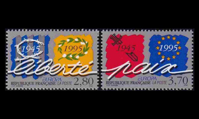 Ranska 3084-5 ** Europa rauha ja vapaus (1995)