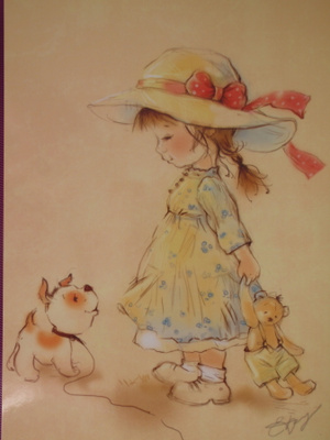 Katerina Babok tyttö tapaa koiran kävelyllä