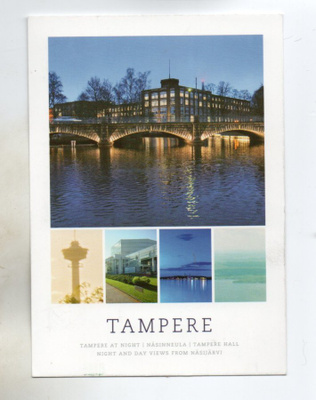 Tampere: silta yöllä ym