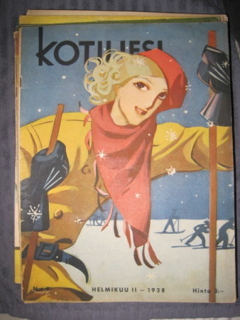 Kotiliesi :Helmikuu 1938, kansi Martta Wendelin