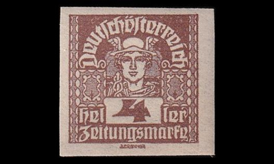 Itävalta 294x ** Sanomalehtimerkki 4 H (1920)