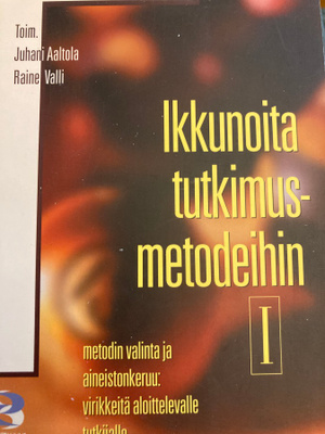 IKKKUNOITA TUTKIMUSMETODEIHIN 1
