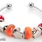 650 .. Retro Silver Fashion Bohemian Lampwork Rannekoru - pikkukuva 1