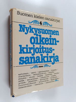 Rauni (toim.) Vornanen : Suomen kielen sanakirjat 4, Nyky...