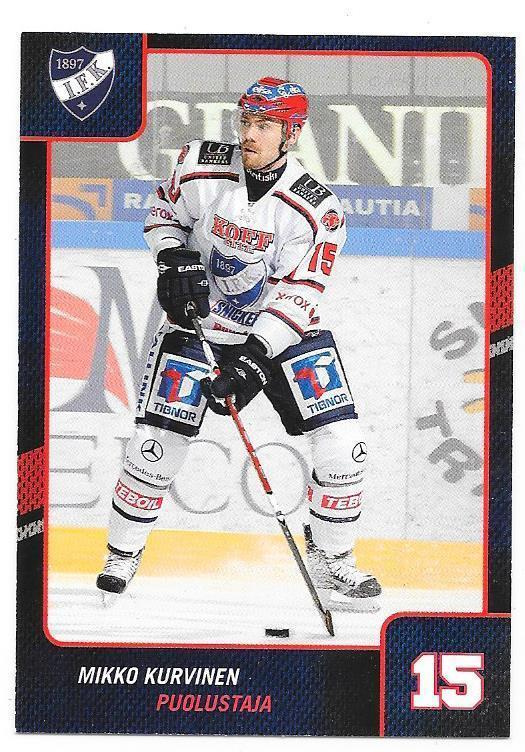 2013-14 CardSet #13 Mikko Kurvinen HIFK