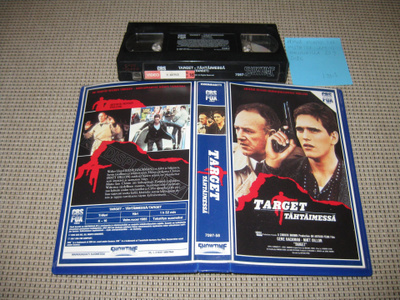 Target - Tähtäimessä-VHS (FIx, Showtime, Gene Hackman, 1985)