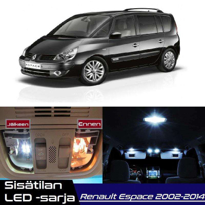 Renault Espace IV Sisätilan LED-sarja 21-osainen