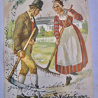 VANHA Postikortti Kansallispuku Tenhola Tammisaari 1913 - pikkukuva 1