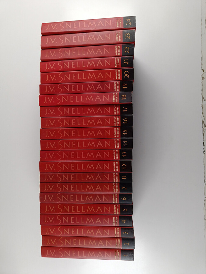 J. V. Snellman : Kootut teokset 1-8, 12-24