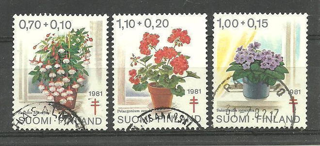 TUBERKULOOSI sarja KUKAT 1981 - LaPe 883-885 o