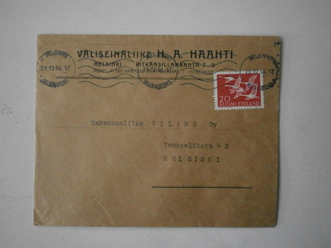 Helsinki, Väliseinäliike H. A. Haahti, 29.12.1956
