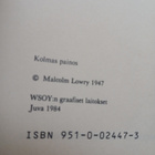 Malcolm Lowry - Tulivuoren juurella (sid.) - pikkukuva 3