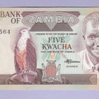Zambia 5 Kwacha v.1986-87 UNC P-25 - pikkukuva 1