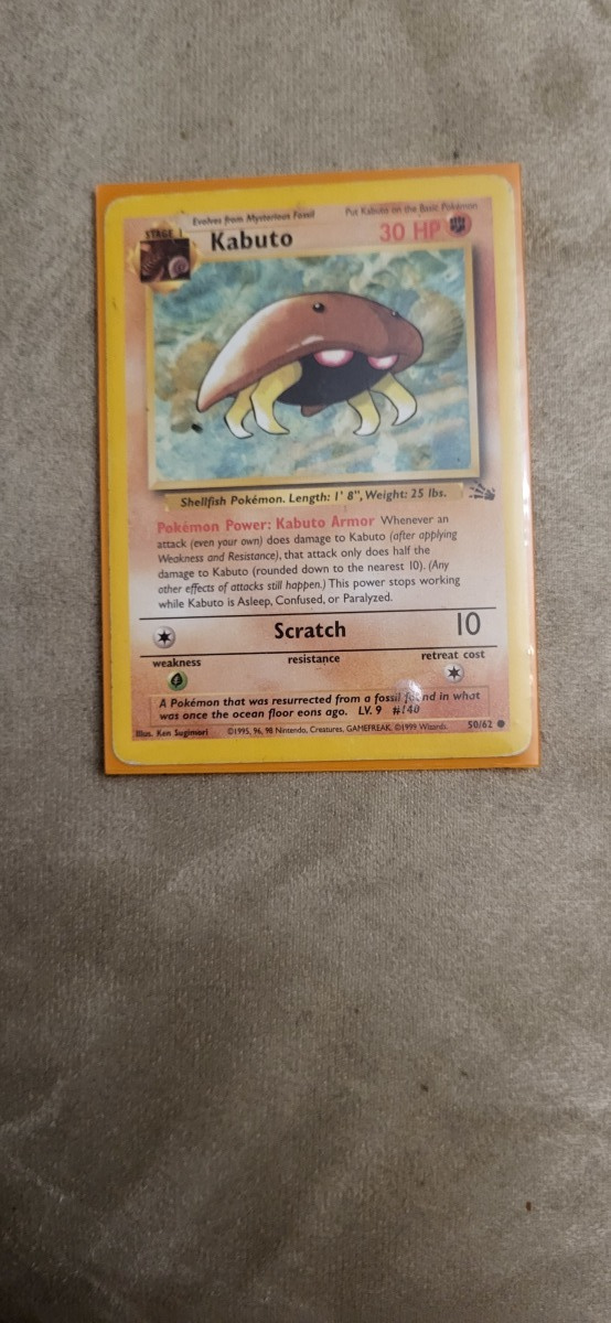 Kabuto 50/62 - Fossil set card