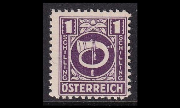 Itävalta 735 ** Käyttösarja Postitorvi 1 S (1945)
