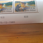 Pohjola 1983 1,20mk Kullanhuuhdonta Postimerkkiarkki - pikkukuva 3