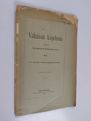 A. H. Snellman : Virolaisia paikannimiä 1200-luvulla