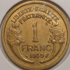 France. 1 franc 1939. - pikkukuva 2