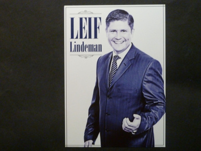LEIF LINDEMAN Laulaa Rakkaudesta Fanikortti.
