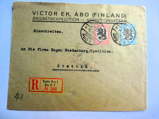 1923 Turku Ångbåtsexpedition Victor Ek  R kuori Saksaan