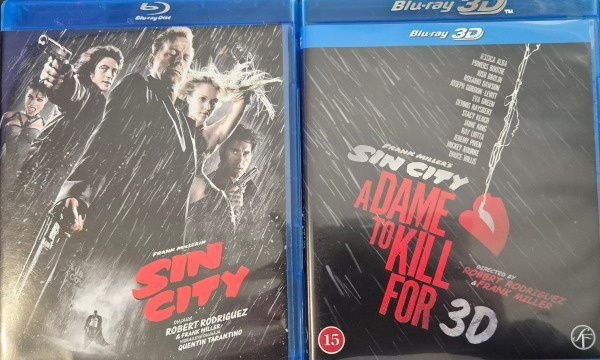 Sin city ja Sin city a dame to kill for 3D -Blu-Ray