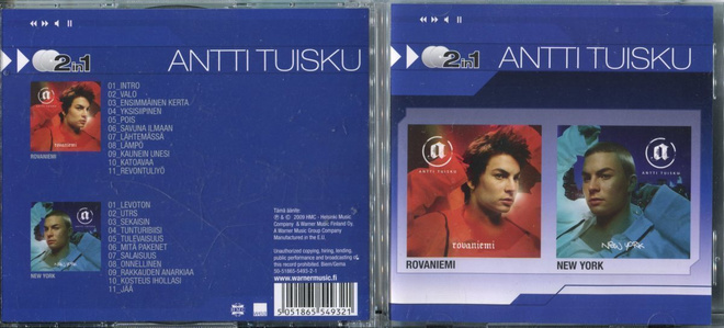 ANTTI TUISKU . 2 CD-LEVYÄ . ROVANIEMI - NEW YORK
