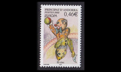Andorra Fr 590 ** Europa sirkus (2002)