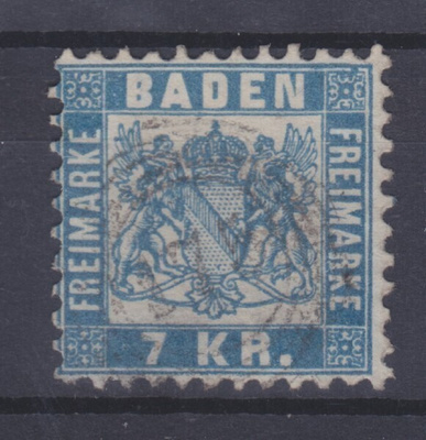 Saksa Reich Baden 1868 Mi 25